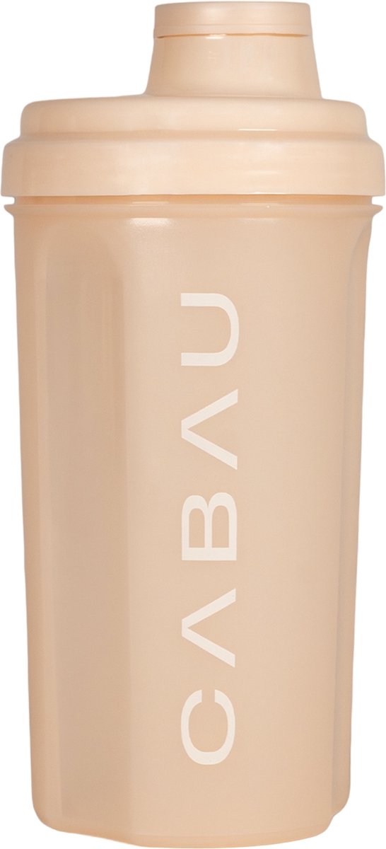Goedkoopste Cabau Shakebeker Beige (700 ml) - BPA-vrij - Klontvrij inclusief zeef - Proteïne Shaker - Voor jouw eiwit-en maaltijdshakes - Vaatwasser vriendelijk