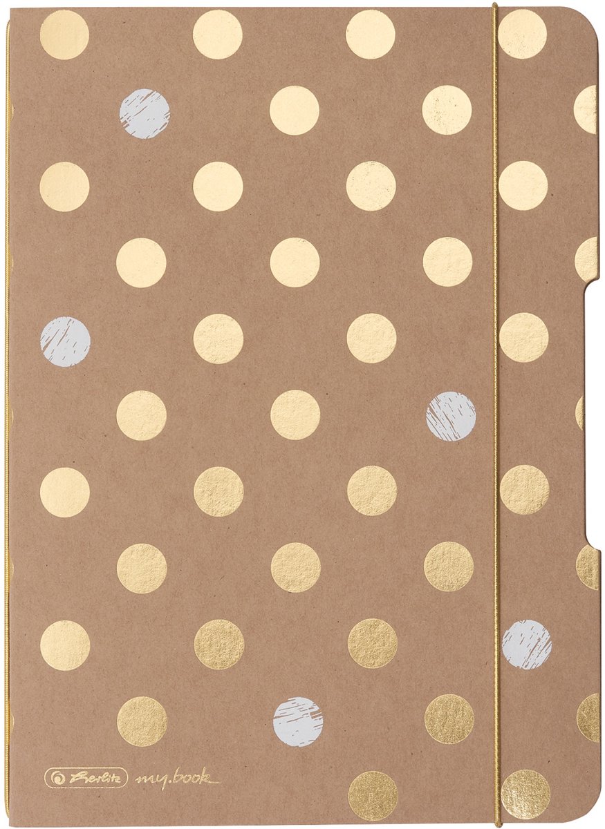 Herlitz Pure Glam schrijfblok & schrift 40 vel Goud A5