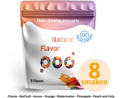 foto van Dolor Stridor - 8 stuks Air Water up Pods - Geurwater Pods - Geurpods - Air Water Up - Drinkfles - 8 Verschillende Smaken - Air Water up smaken - Air Water up Pods