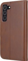 ShieldCase bookcase geschikt voor de Samsung Galaxy A15 hoesje - Portemonnee hoesje met ruimte voor pasjes - bescherming aan voor- en achterkant - leren bookcase (bruin)