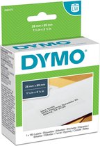 DYMO originele grote LabelWriter adreslabels voor retouren | 28 mm x 89 mm | 130 zelfklevende etiketten | Geschikt voor de LabelWriter labelprinters | Gemaakt in Europa