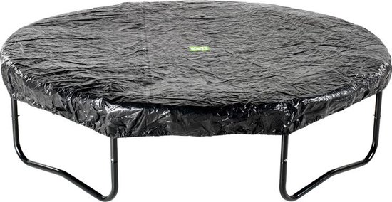 Zwarte EXIT trampoline afdekhoes voor een ronde trampoline van ø366cm.