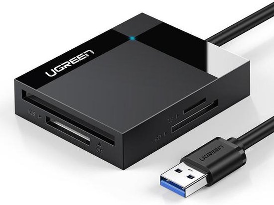 4-in-1 Professionele Kaartlezer USB 3.0 & USB C | Gelijktijdig Lezen