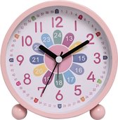 West Watches Kinderwekkertje Alarmklok Ik leer klok kijken Small – klok kinderen - analoog – backlight roze