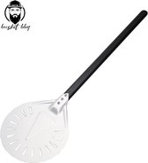 Brisketbbq® Pizzaschep rond aluminium 9inch (70cm) pizza schep pizza draaier