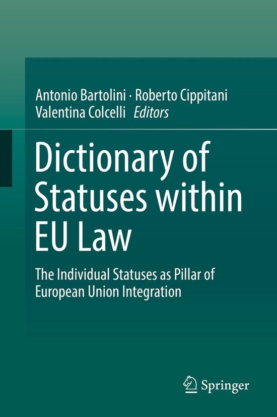 Law and Criminology (R0) - Dictionary of Statuses within EU  ... - cover