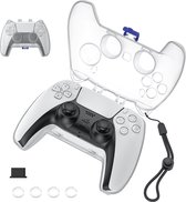 YONO Slim Case geschikt voor Playstation 5 Controller - Bescherming Hoesje PS5 - Transparant