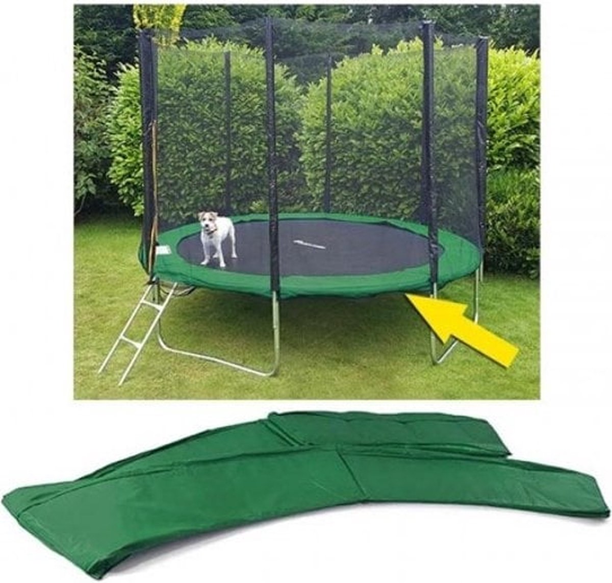 Viking Sports - Trampoline rand - 244 cm - pvc - donkergroen — afbeelding 3