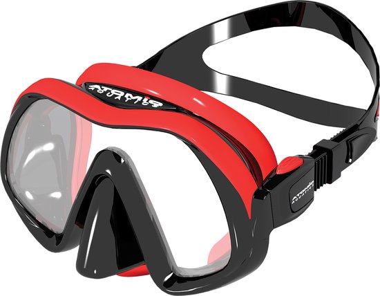 Masker rood met sterretjes - De Feestneus Feest en Kado