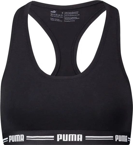 PUMA PUMA WOMEN RACER BACK TOP 1P HANG Soutien-gorge pour femme - Noir - Taille S