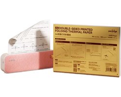 Peripage Printpapier - 100 pagina's A4 Thermische Papier - Dubbelzijdig