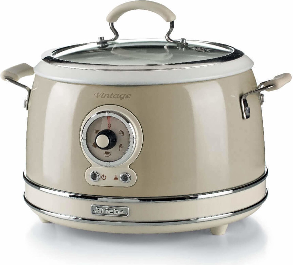 Ariete Retro Slowcooker & Rijstkoker - 1.8 L - Beige