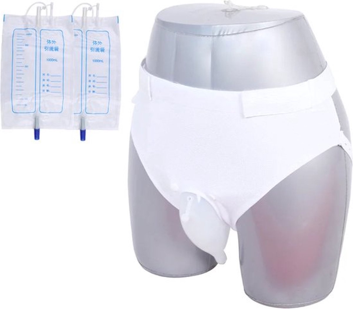 Goedkoopste Siliconen Urine Katheter Met 2 Urinezakken - Urine Collector - Plas Katheter - Plas Probleem | Katheterverzorging | Urinekatheter | Vrouwen | Urineopvang zak | SwiftCommerce
