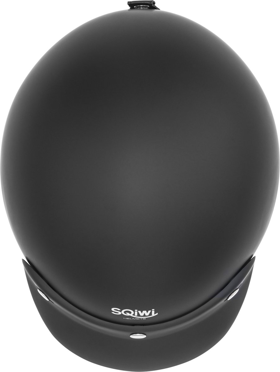 SQIWI Touring Helm - M - Scooterhelm - Motorhelm - Pothelm - Geschikt voor Vespa, Scooter, Brommer, Motor en Snorfiets - Mat Zwart – foto 5