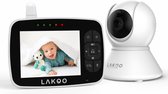 LAKOO BabyGuard B PRO Babyfoon - baby monitor - Babyfoon met camera - Babyfoon met Camera - Nachtzicht - Terugspreekfunctie - Slaapmuziek - Draaibaar