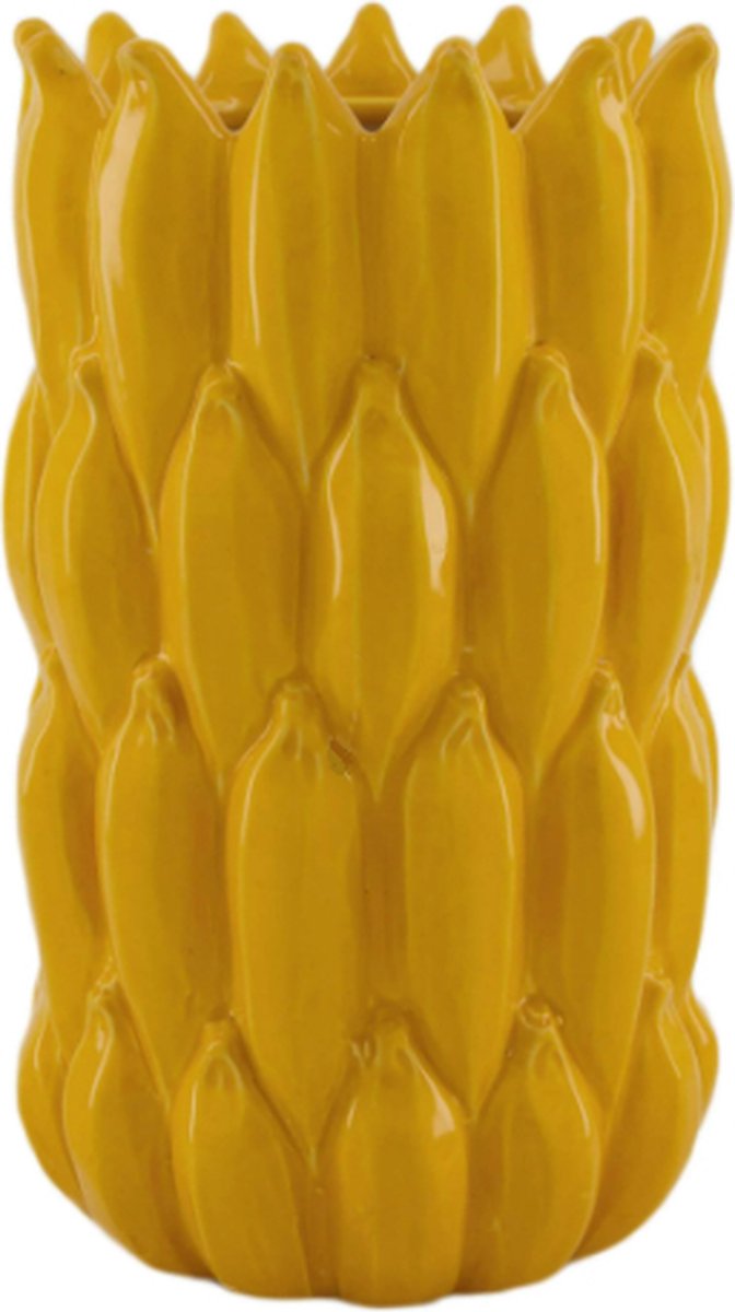 Bloemenvaas Groot - Fruitvaas - Bananenvaas - Gele vaas - Vaas Geel - Bananen Vaas - All Bananas - Geschikt voor zijdenbloemen - Moederdag