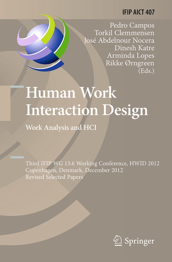 Human Work Interaction Design - cover