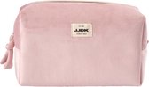 JJDK Cosmetische tas Murianette - Roze ribfluweel 24x10x14 cm