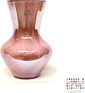 Design Vaas Parma - Fidrio LILA LUSTER - glas, mondgeblazen bloemenvaas - hoogte 28 cm