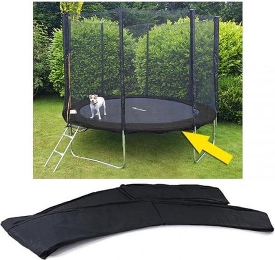 Foto: Viking sports trampoline rand 366 cm pvc zwart