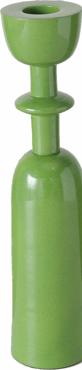 Boltze Groene moderne kandelaar mat groen aluminium 22,5 cm