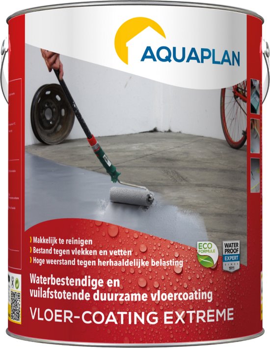 Aquaplan Vloer-Coating Extreme - grijs - waterbestendig - eco - 4 liter