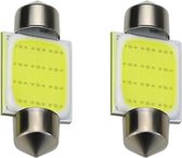 LED Festoon Auto Lamp 3W 100lm 12V - Kenteken/Interieur Lamp - C5W 36mm - Wit Licht - Per 2 stuks