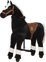 Animal Riding Paard Maharadscha Zwart Small - Rijdend paardenspeelgoed - paardenspeelgoed - zadelhoogte 56 CM - Verstelbaar pedaal in 2 standen - Afneembaar zadel.