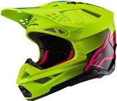 Alpinestars Supertech S-M10 Unite Helmet Ece 22.06 Yellow Fluo Black Diva Pink Gl S - Maat S - Helm