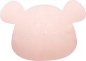 kinderplacemat van siliconen/Little Chums Mouse roze