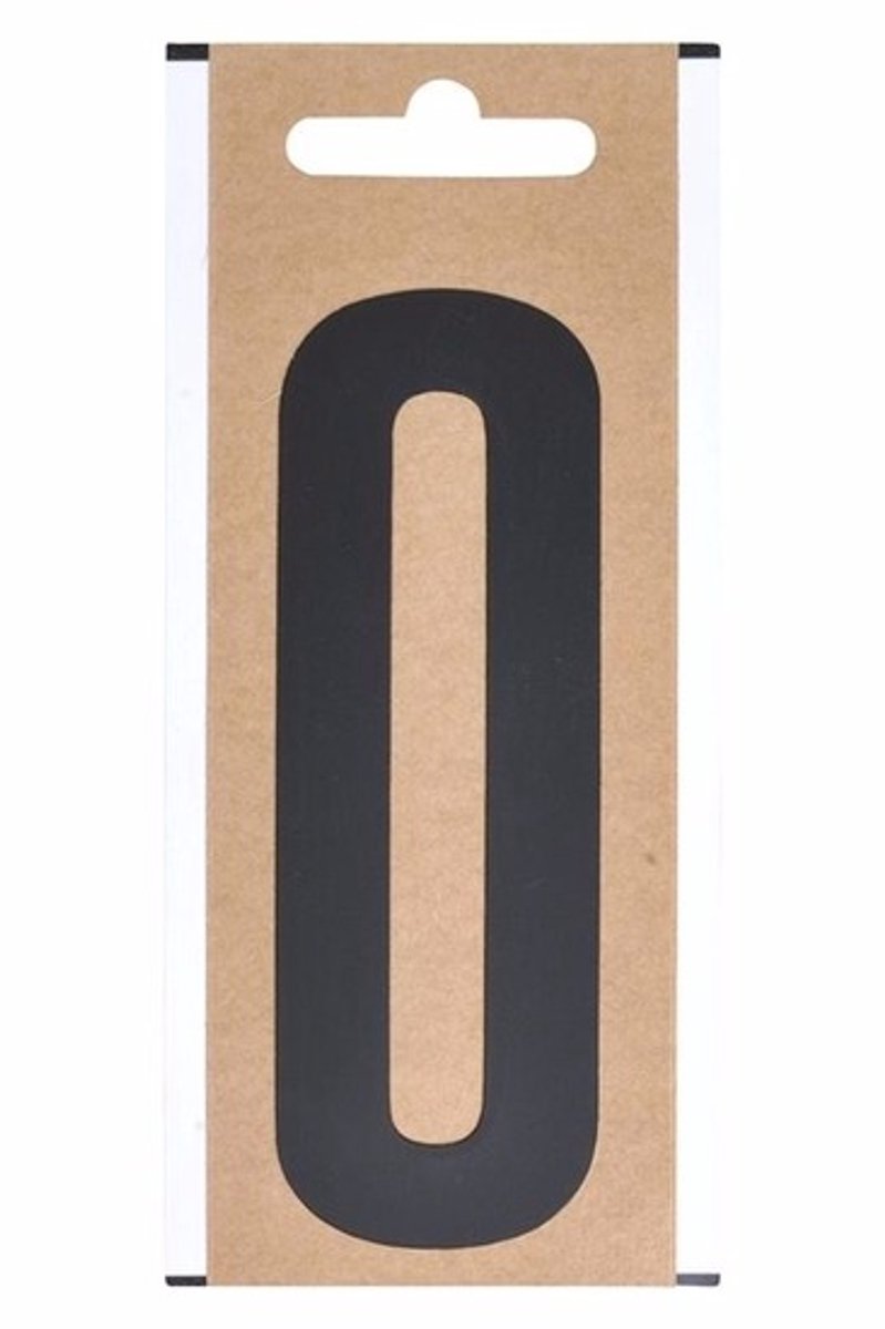 Bootnamen sticker cijfer 0 -