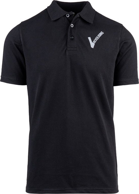 Fostex Polo Shirt beveiliging V-logo zwart