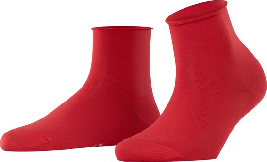 FALKE Cotton Touch business & casual Katoen sokken dames rood - Maat 35-38