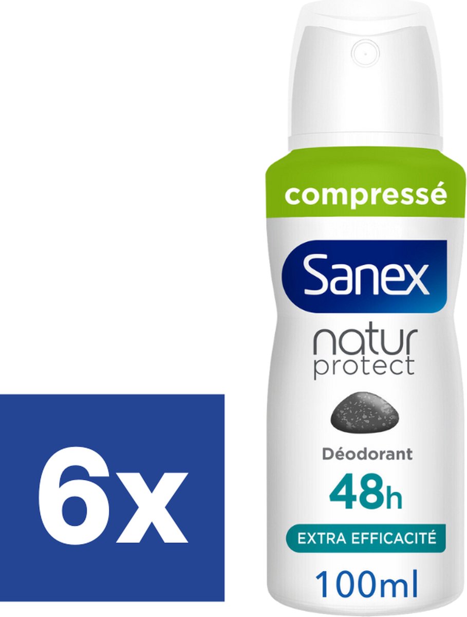 Goedkoopste Sanex Deo Natur Protect Extra Efficacité Spray - 6 x 100 ml