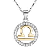 Tracelet | Zilveren Kettingen | Ketting Sterrenbeeld Weegschaal | Horoscoop Goud en Zilver | 925 Sterling Zilver | 925 Keurmerk stempel | 925 Zilver Certificaat | In Leuke Cadeauverpakking