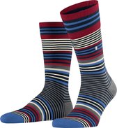 Chaussettes Burlington Stripe Fantasy 21057 - Blauw 6120 Marine Homme - 40-46