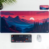 HIVEM1ND Twilight Valley - Gaming Muismat - Mousepad - Bureau Onderlegger - 90x40 CM