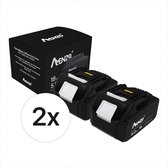 Amenzo® - Duopack 5.0Ah 18V Accu - Geschikt voor Makita® - 2 Stuks - 5000mAh - LED Indicatie - Li-ion Accu - BL1850B