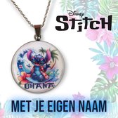 Lilo en Stitch Ketting met Eigen Naam - Disney - Stitch met Naam - Ketting - Jongens en Meisjes - 25mm
