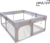 Multis Baby Box - Grondbox Baby - Speelbox - Inklapbaar - 150x200x65 cm - Grijs