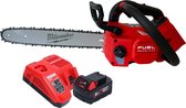 Milwaukee M18 FTHCHS35-551 Snoerloze Bovenhandgreep Kettingzaag 35 cm + 1x accu 5.0 Ah + lader