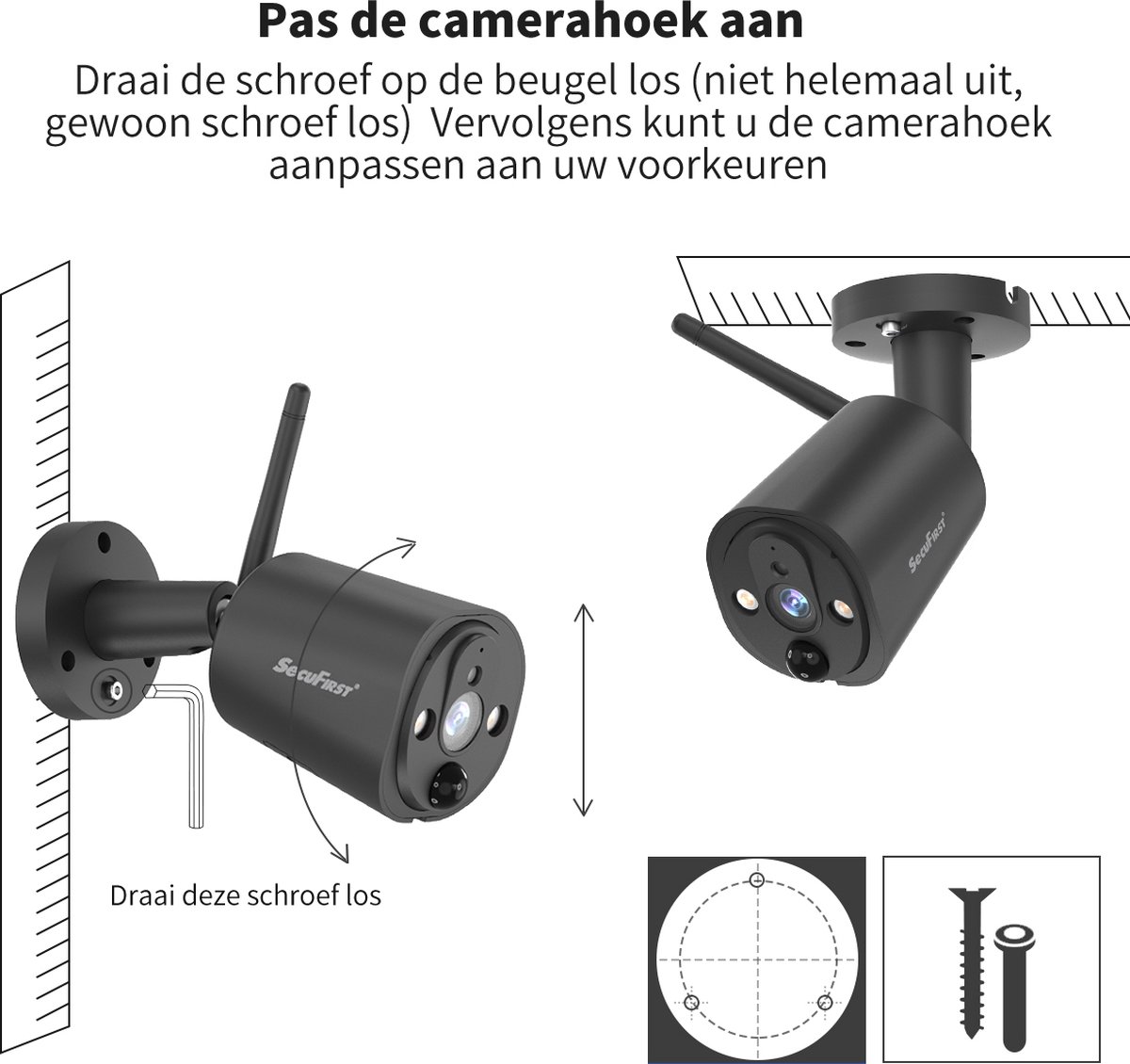 SecuFirst CWL401S Draadloze Beveiligingscamera met 7 Inch - afbeelding 2