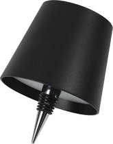 Flessenkurk met LED - Flessenlamp Touch - Zwart - 13 x 10,5 cm