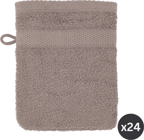 DoubleDry Washandjes 6 st 16 x 21 cm - 100% katoen 500 g/m2 - beige taupe DoubleDry Washandjes 6 st 16 x 21 cm - 100% katoen 500 g/m2 - beige taupe