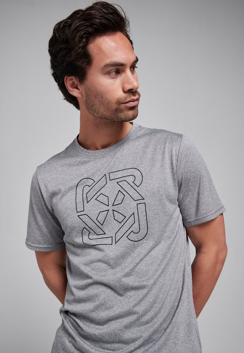 Redmax Sublime Collectie Heren Sportshirt Sublime RMXFlint - Sportkleding - Dry-Cool - Geschikt voor Fitness - Grijs - XL