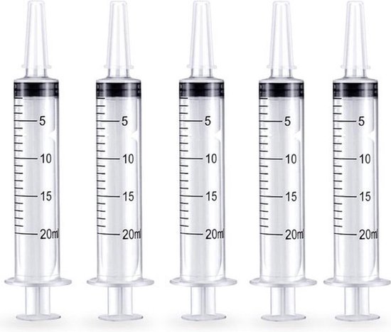 Foto: Vardaan injectiespuit doseerspuit injectiespuit zonder naald marinade injector food injector food injection syringe 20 ml 5 stuks