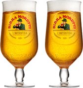 Birra Moretti - Bierglas 250ml - 2 stuks