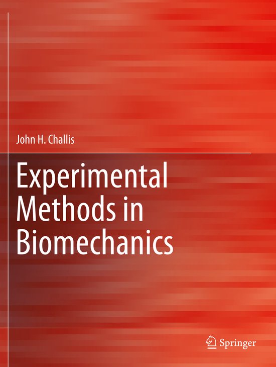 Experimental Methods in Biomechanics - cover