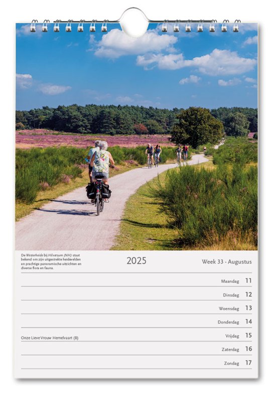 Holland Weekkalender 2025 bol