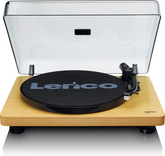 Lenco Platenspeler - Auto-stop - USB naar PC encoding - L-30WD - Hout